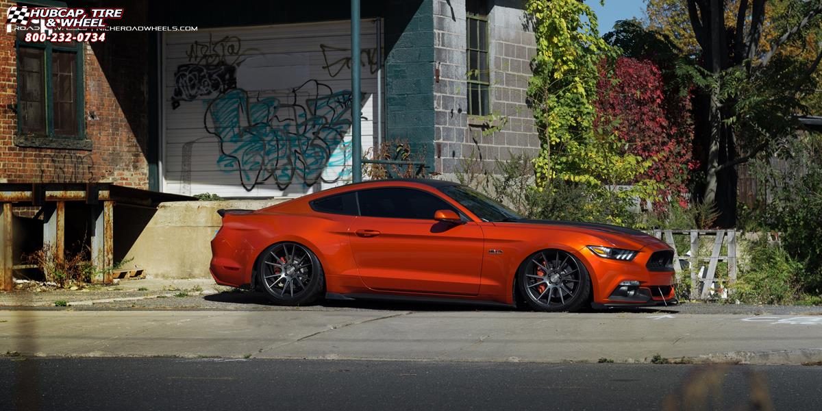 vehicle gallery/ford mustang niche vicenza m153 20x10  Black & Machined with Dark Tint wheels and rims